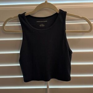 american eagle tank top in black in a size small